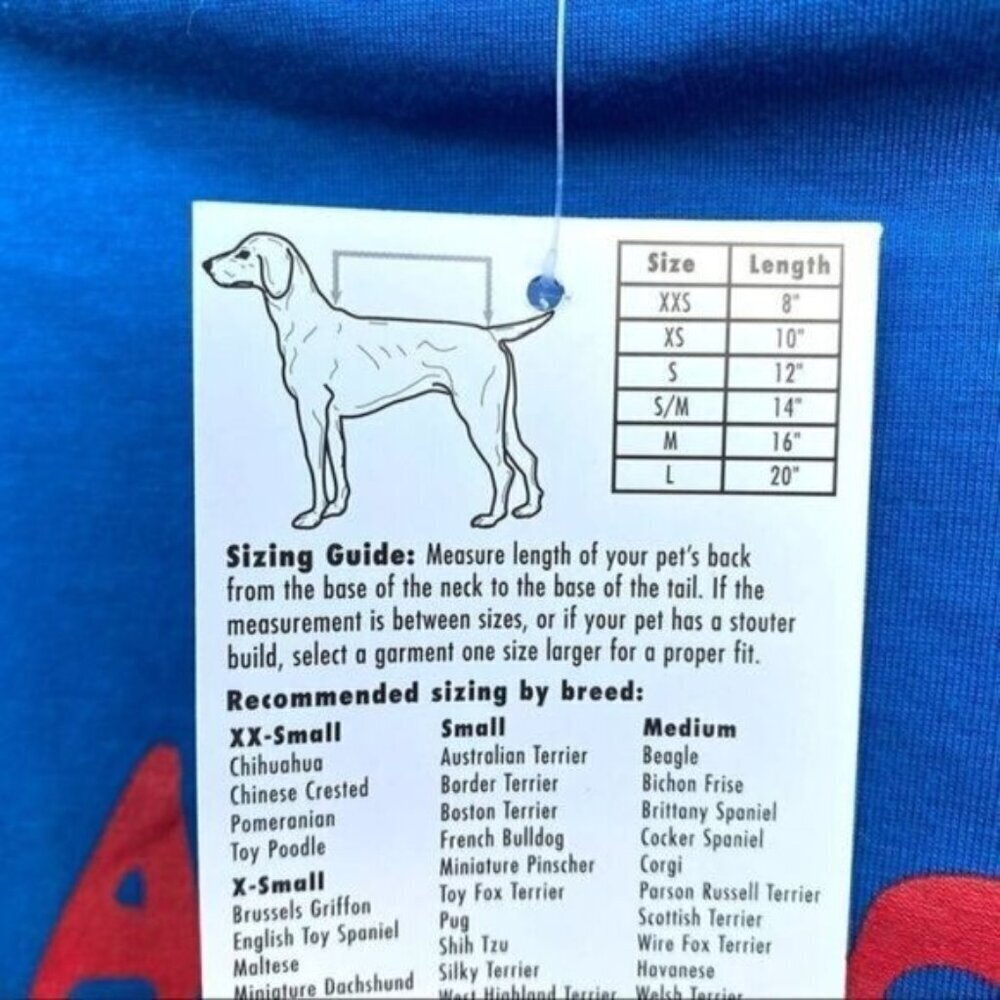 Casual Canine Alter Ego Graphic Dog Tee Shirt Size Large 20” NEW - Picture 4 of 6